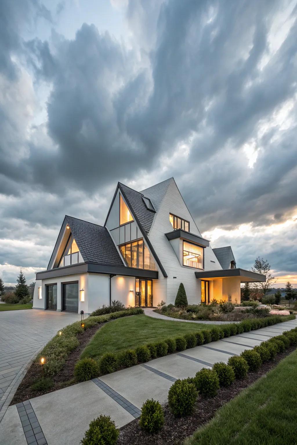 Innovative architecture displaying striking contemporary design.