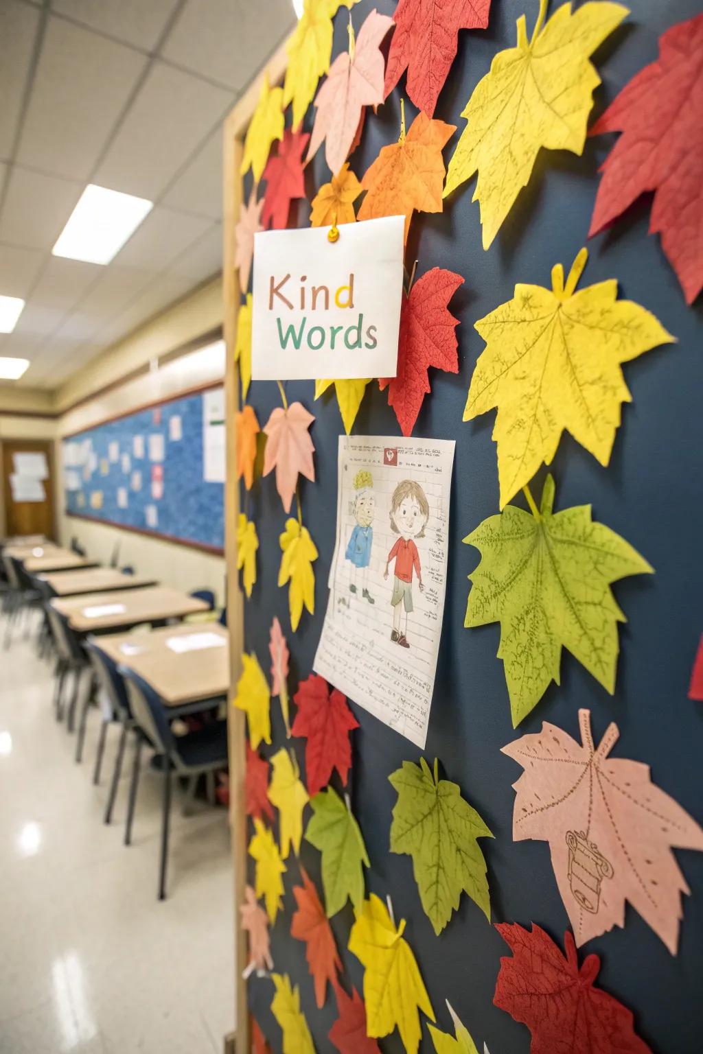 Seasonal Foliage and Kind Statements transmit positive reinforcement and warmth.