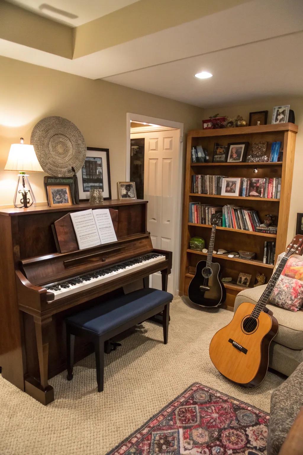 A space filled with musical harmony.