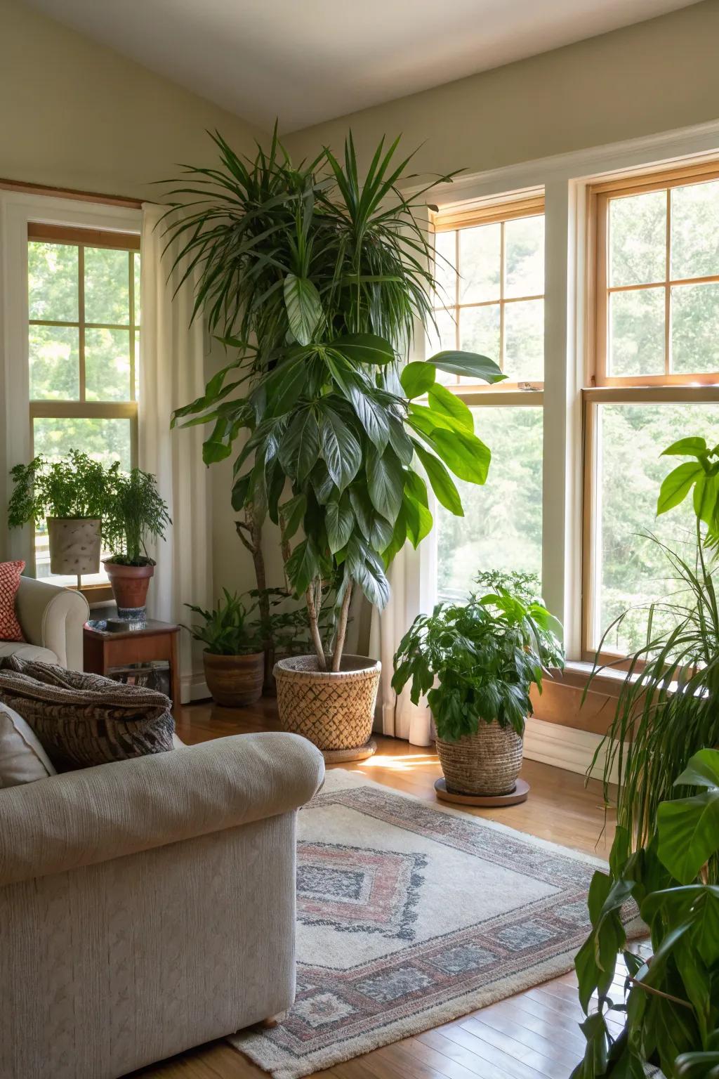 Plants bring life to your rooms.