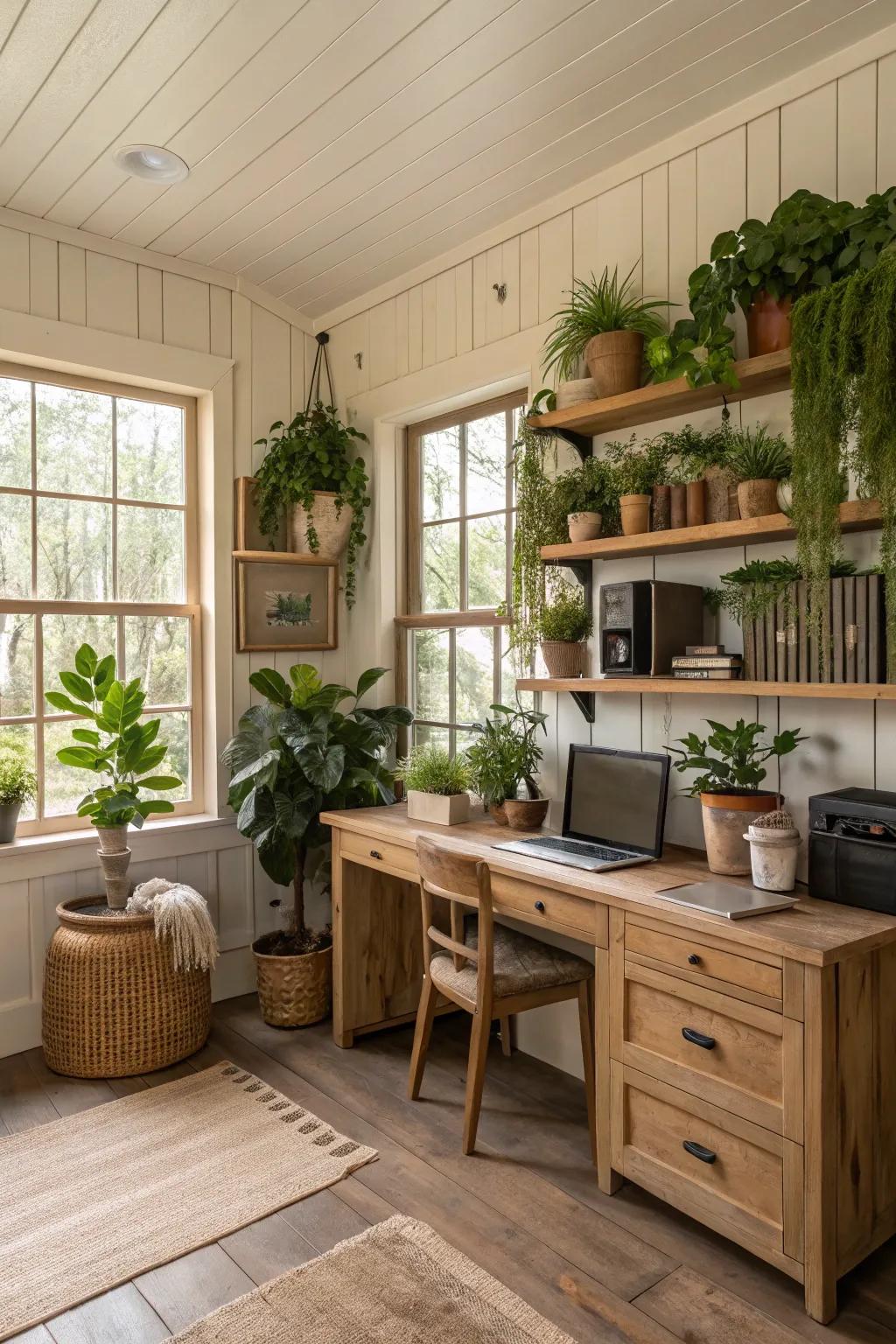 Lush greenery brings life and vibrancy to your office.