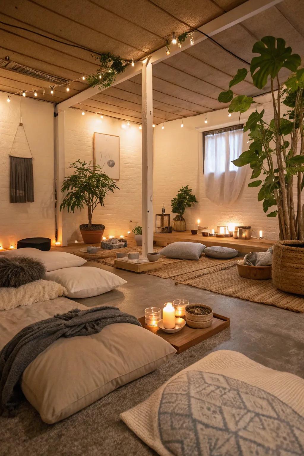 Discover tranquility in a specially designed meditation space.