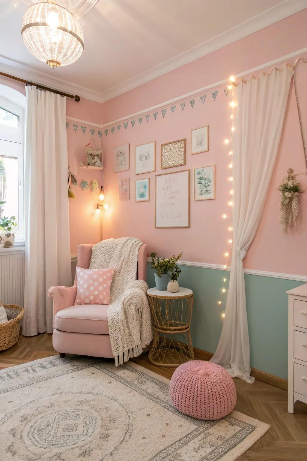 Light colors create a soothing and inviting space.