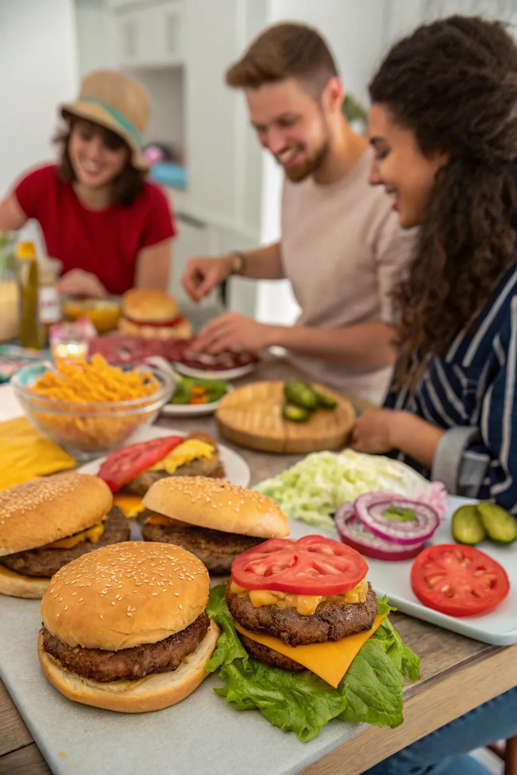 Make the perfect burger.