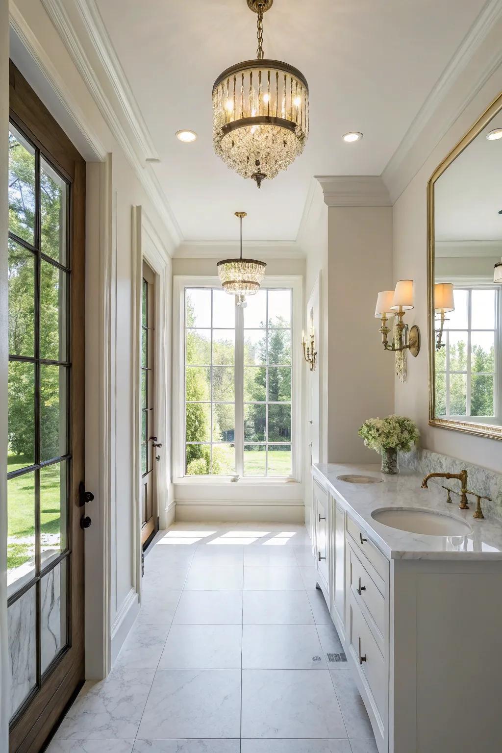 A well-lit area feels more inviting and spacious.