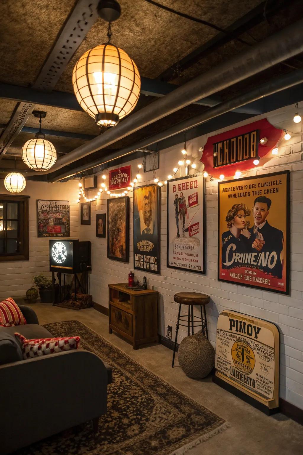 Add character using themed decor that showcases your style and interests.