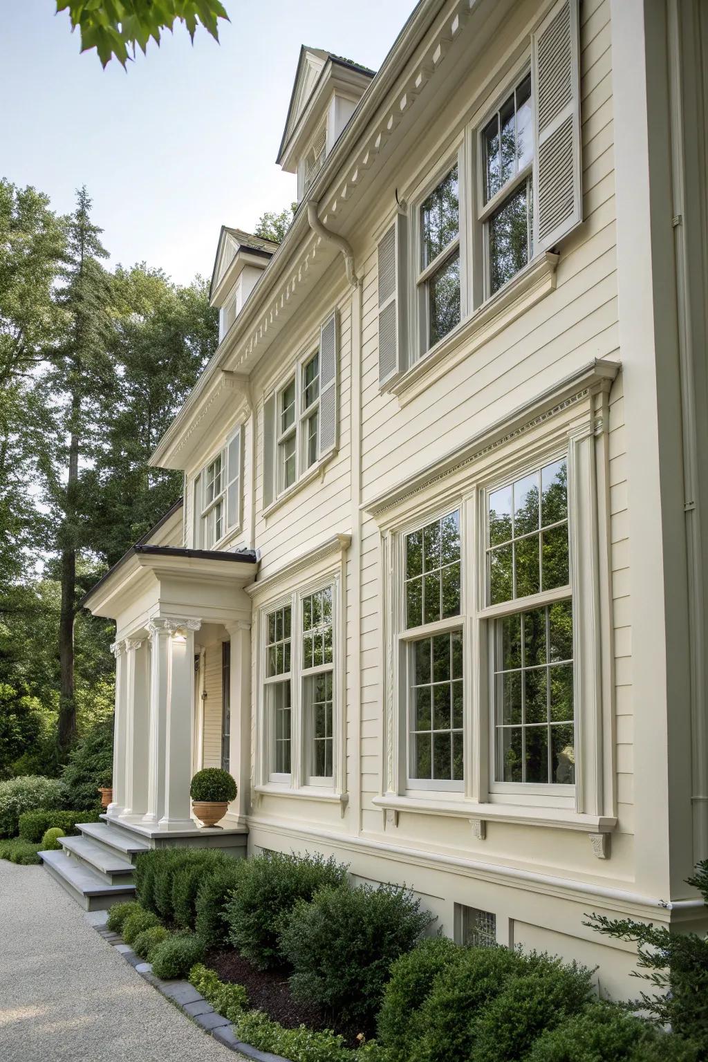 Prominent trims offer a bold and impactful presence.