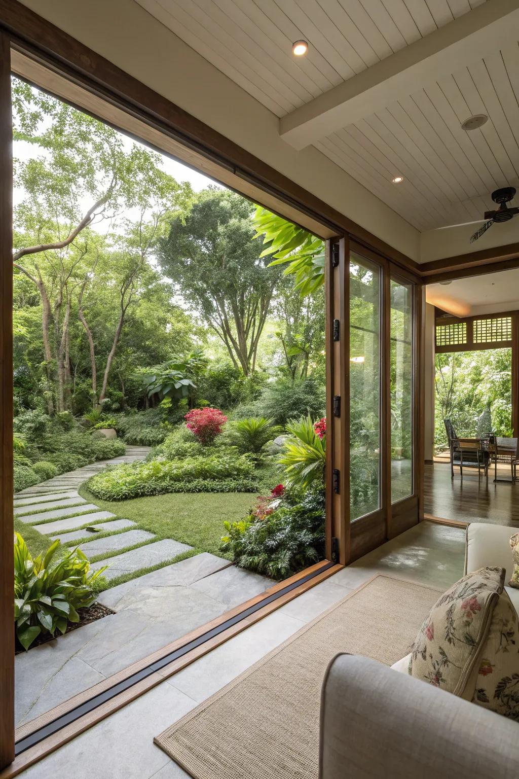 A balanced mix of indoor and outdoor rooms