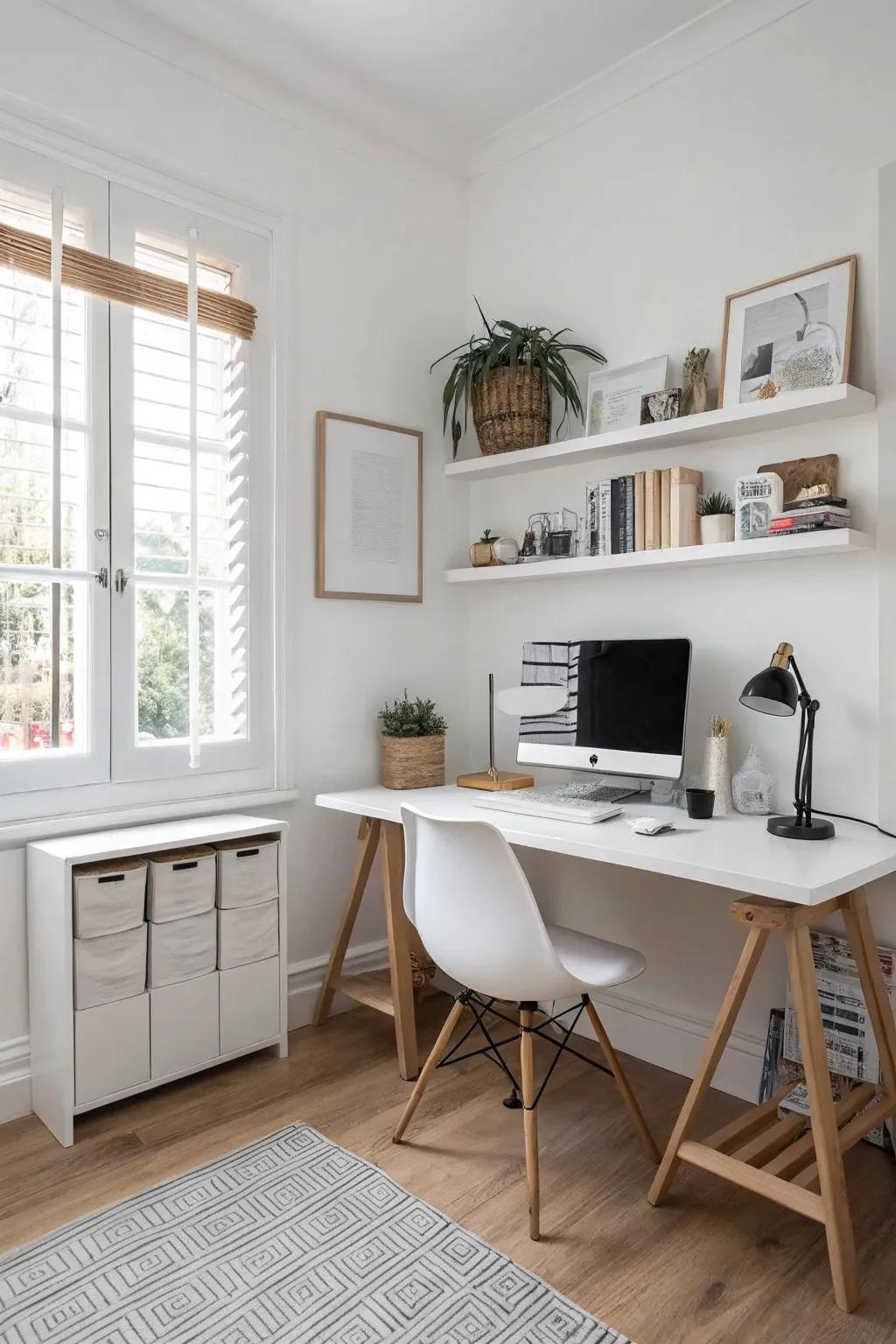 Minimalist setups encourage focus and clarity.