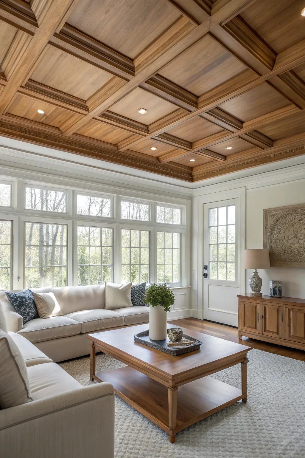 Look up! Ceilings can be a canvas for creativity and sophistication. #CeilingDesign #HomeDecor #InteriorMagic