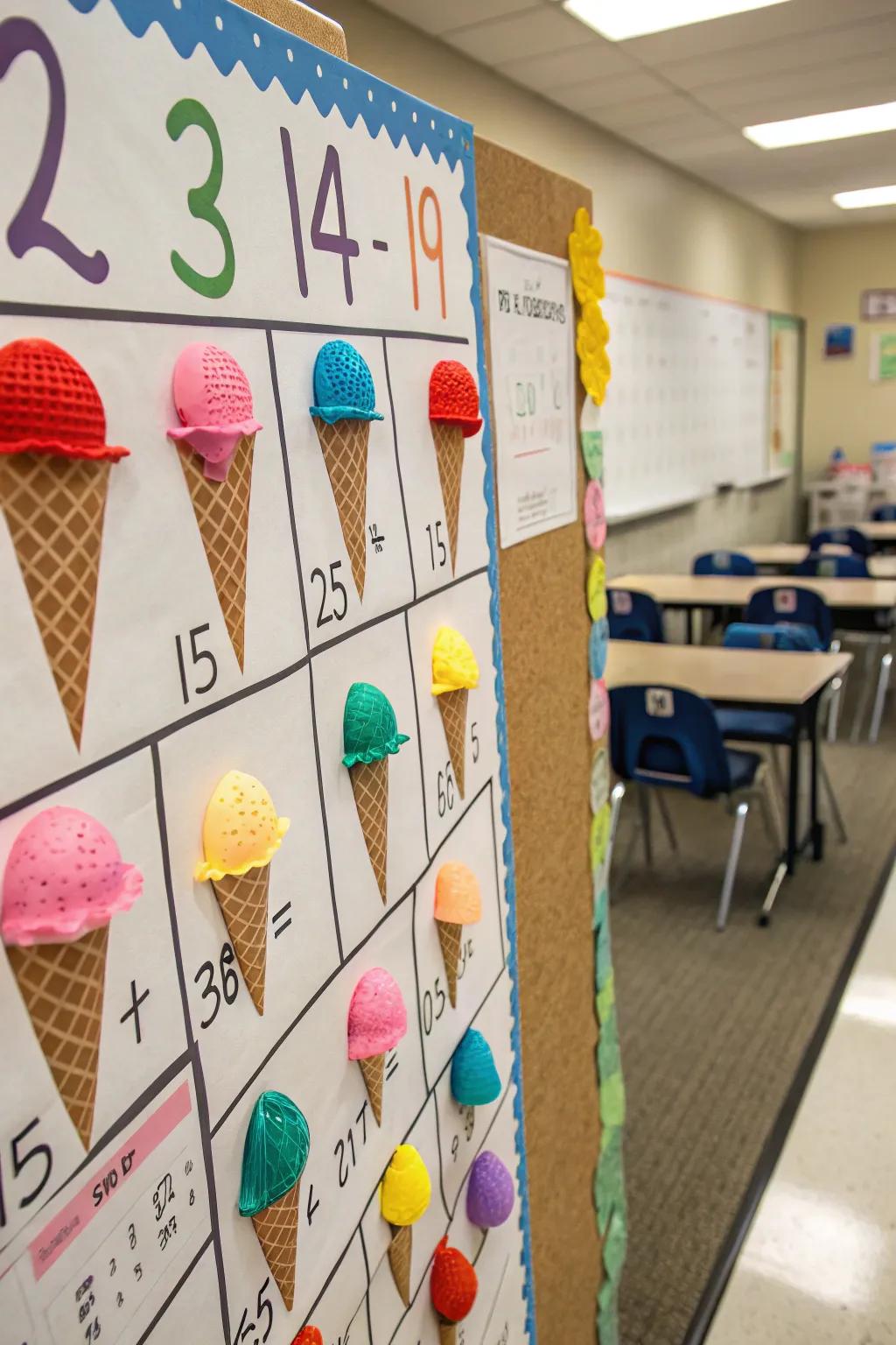 Make learning sweet with chilled treat math challenges.