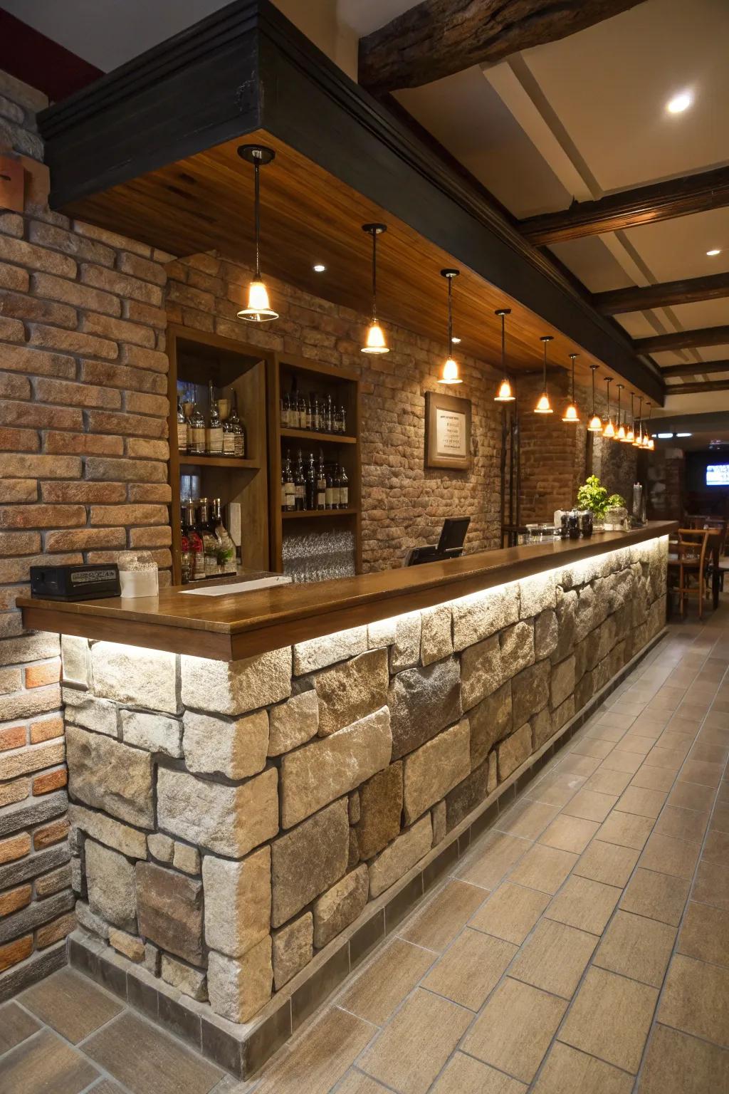 Exteriors of stone or brick give off a classic, rustic charm.