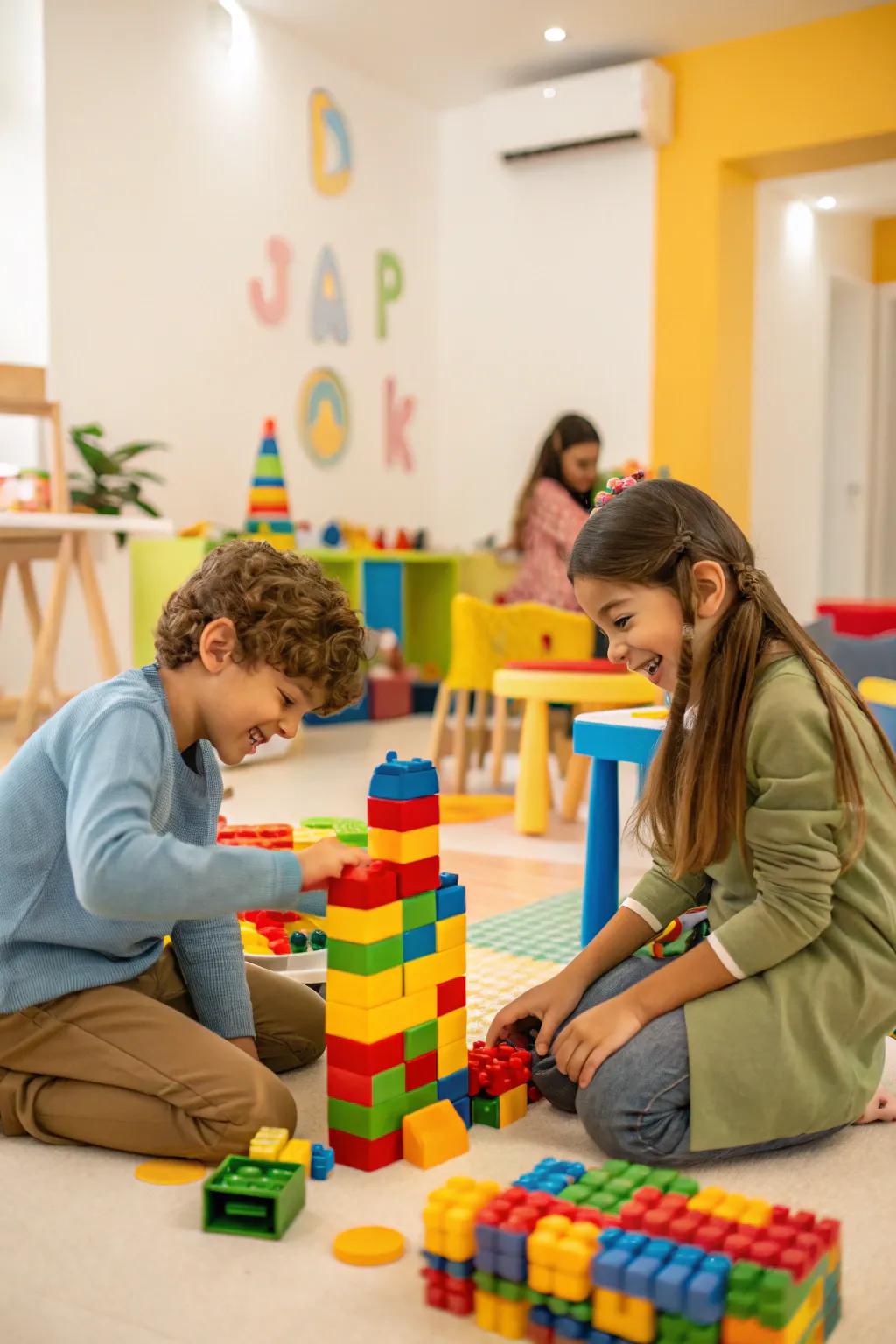 Construction blocks inspire imagination.