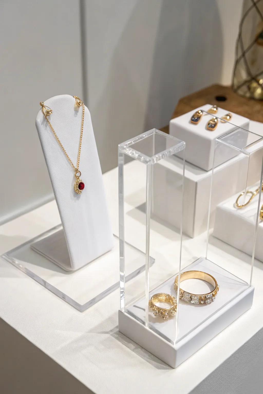 Minimalism enhances the sophistication of each piece.