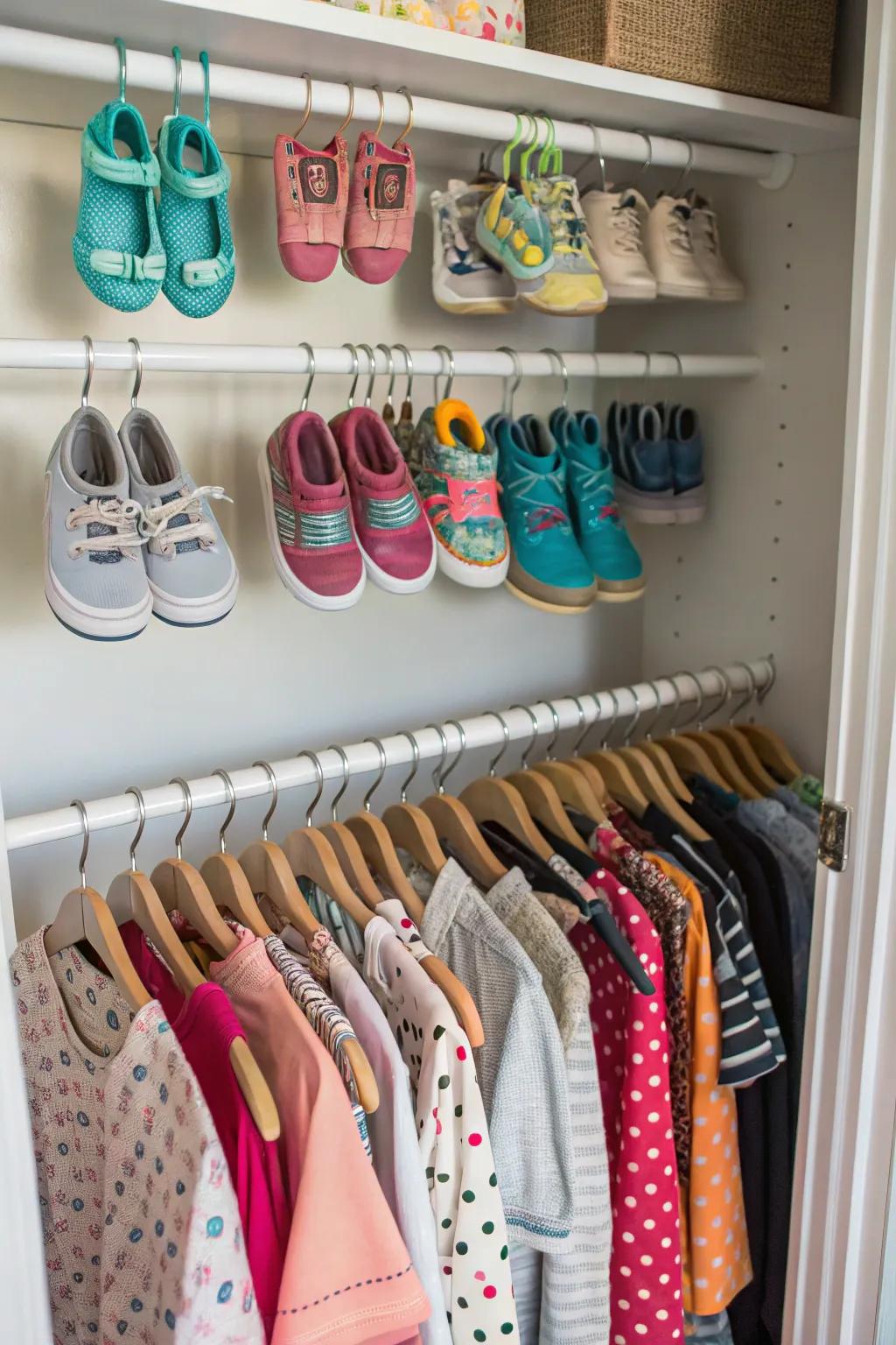 Customize storage with DIY tension rods.