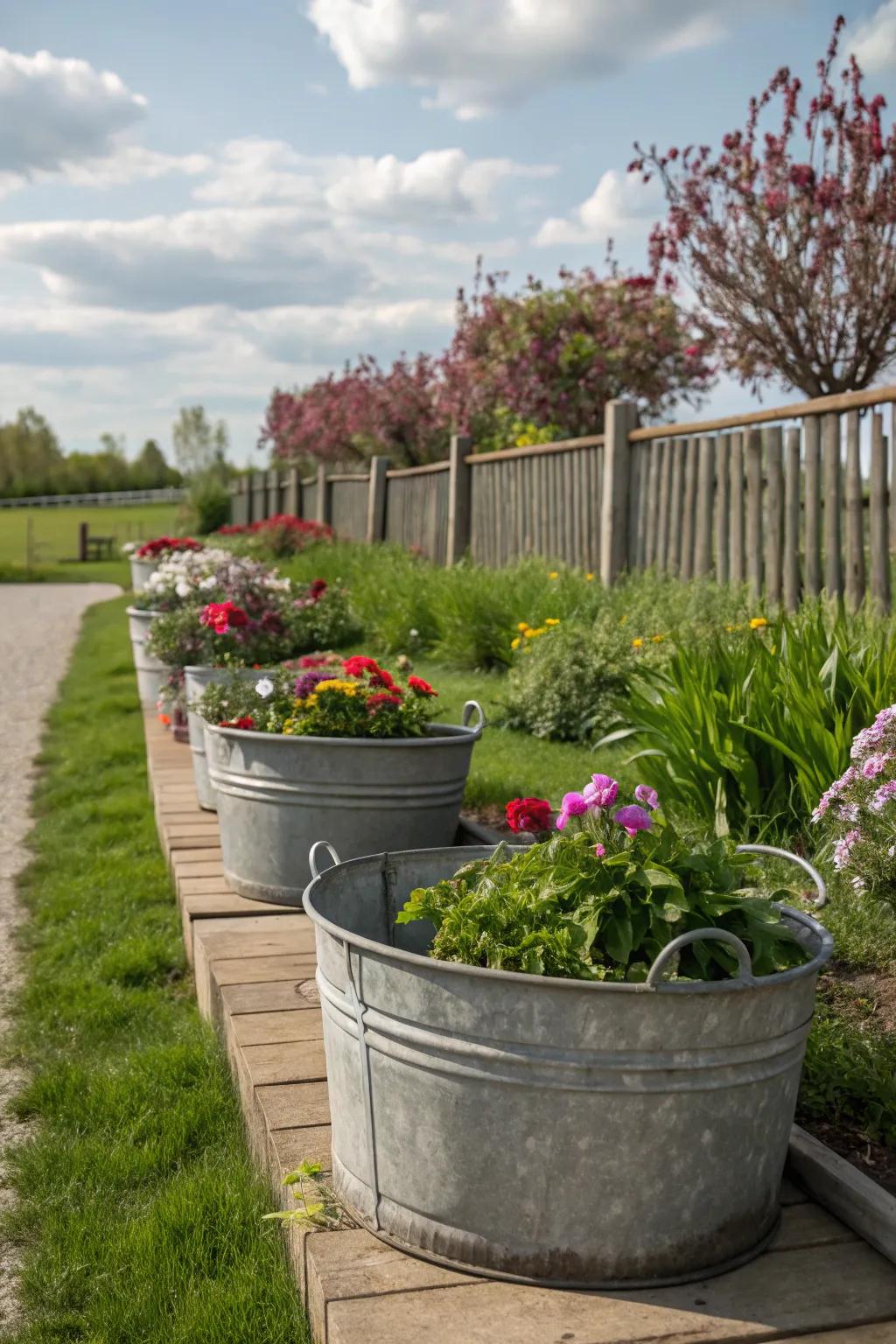 Inject personality with antique-inspired planters.