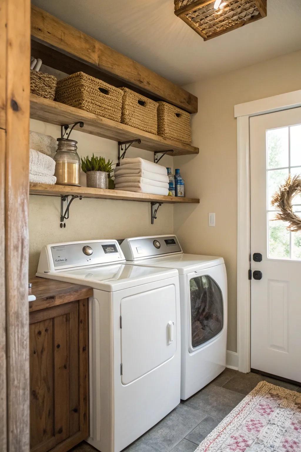 Earthy touches contribute warmth and individuality to your area.