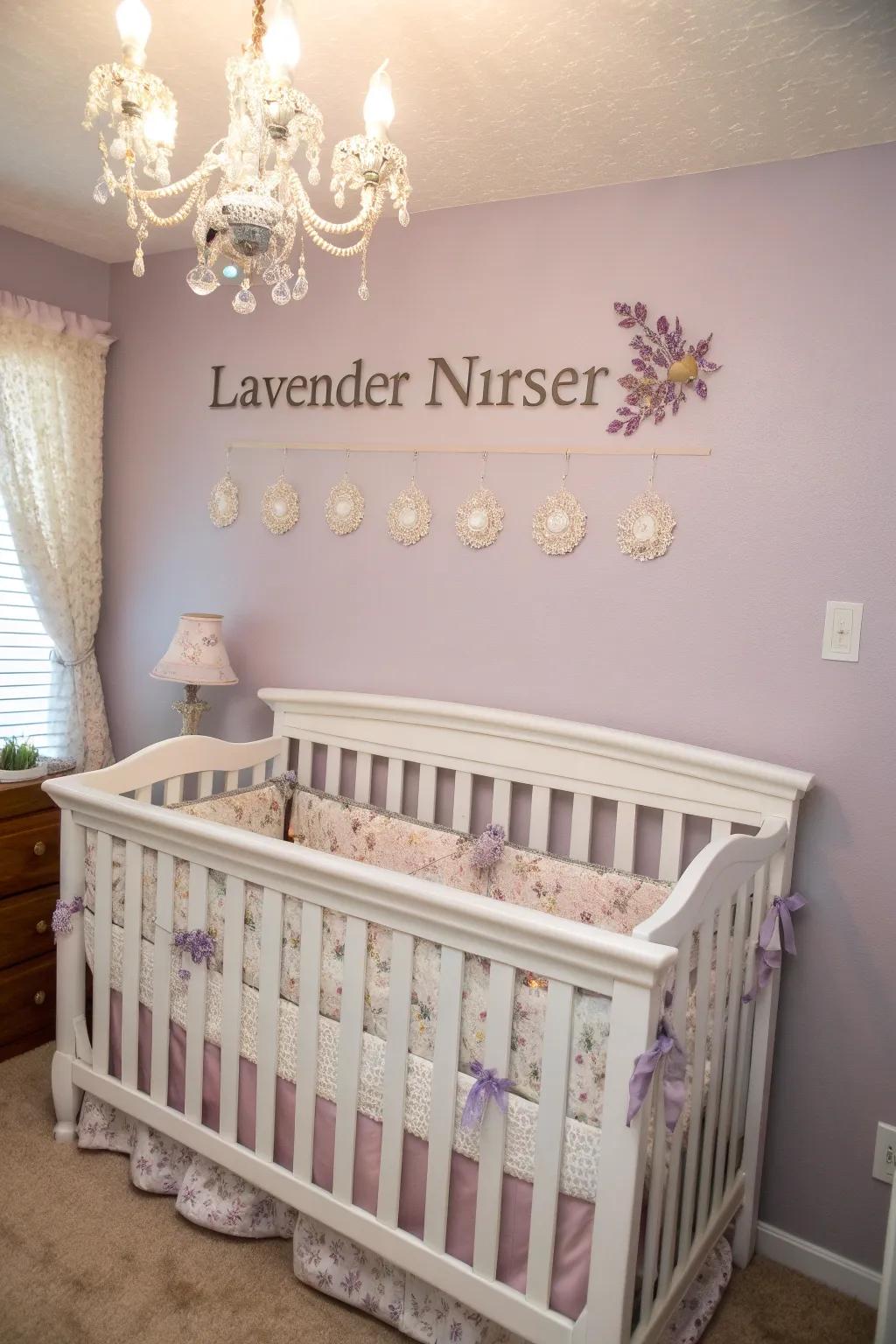 Personalized decor makes the nursery unique.