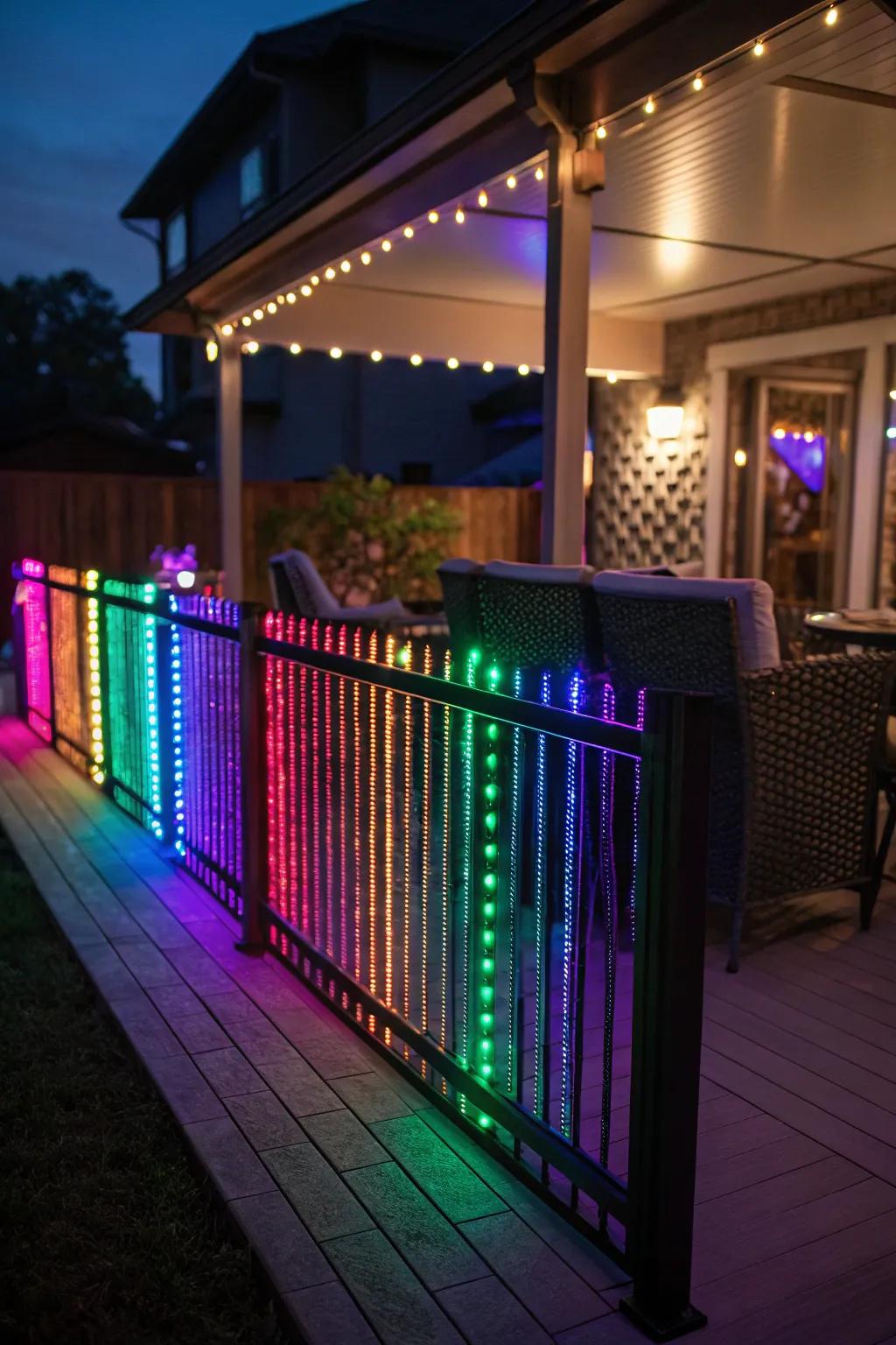 Bring your deck to life using vibrant LED illumination.