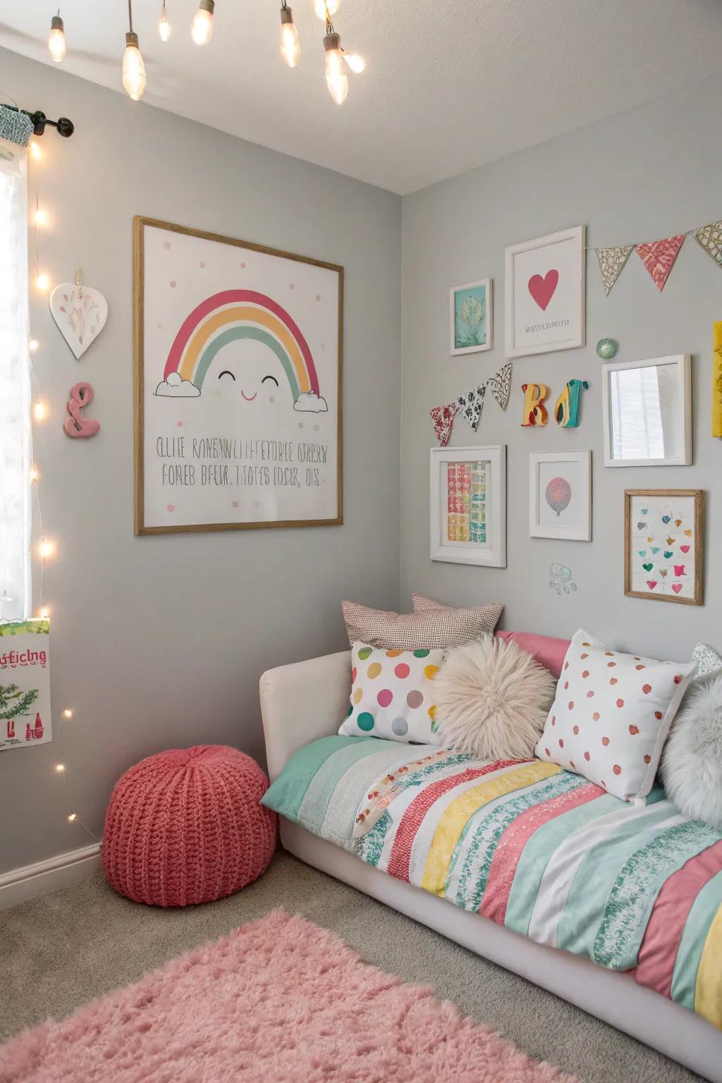 Lasting simple colors giving a flexible scene for decor.