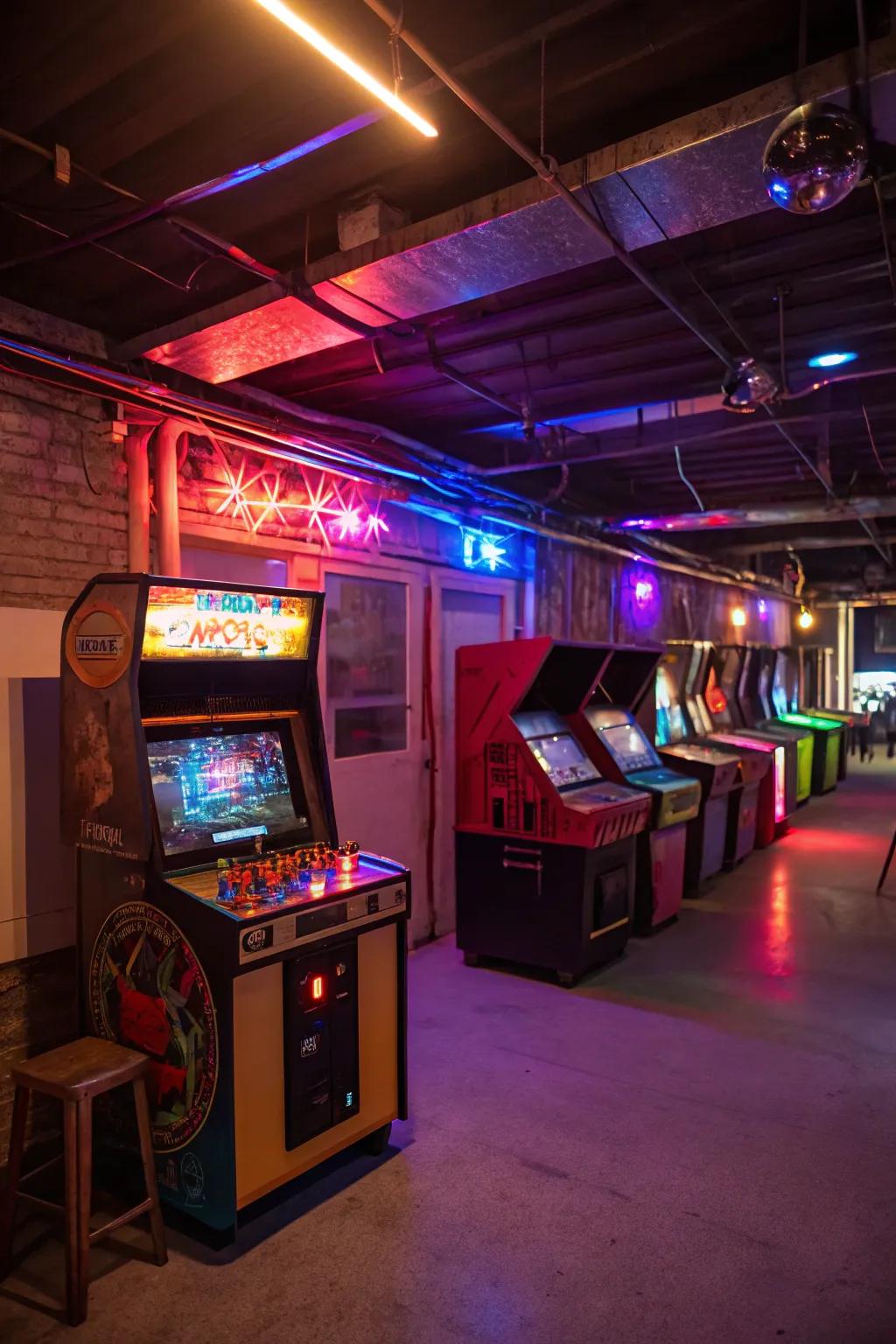 A retro arcade spot brings character and a sense of nostalgia to your game room.