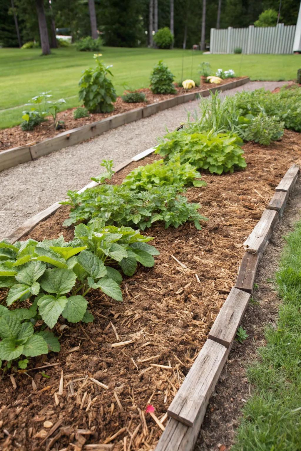 Plant bed covering is your garden's best ally against weeds.