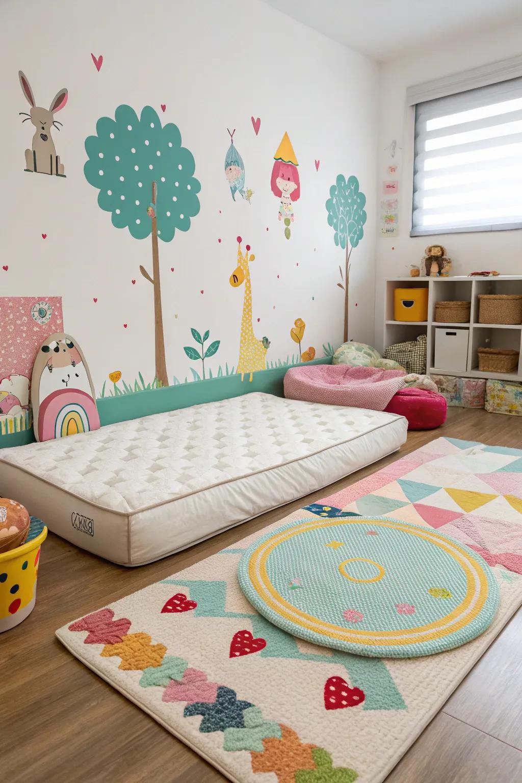 A safe and pleasant space designed for children.