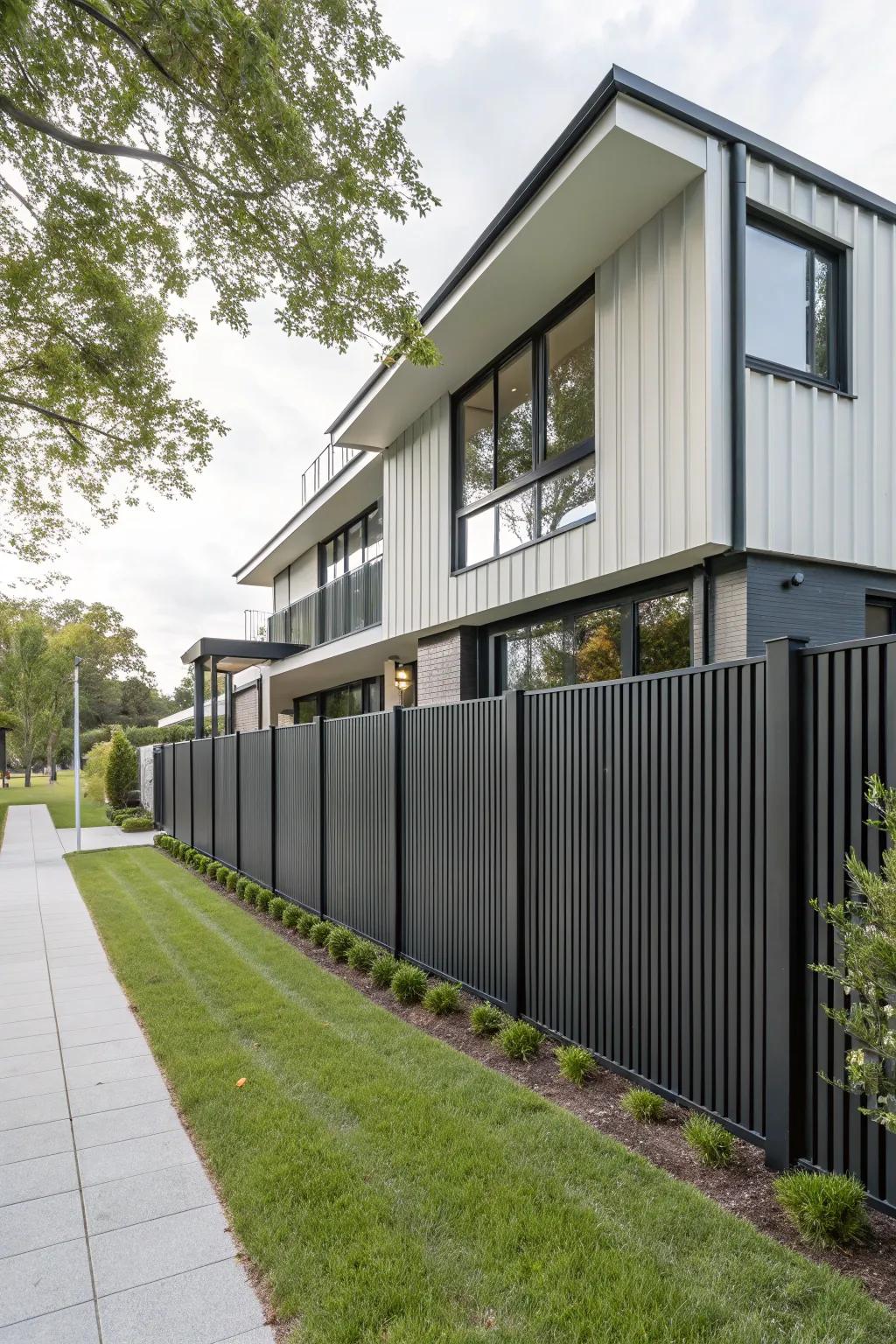 Vertical panels add height and a sense of sophistication