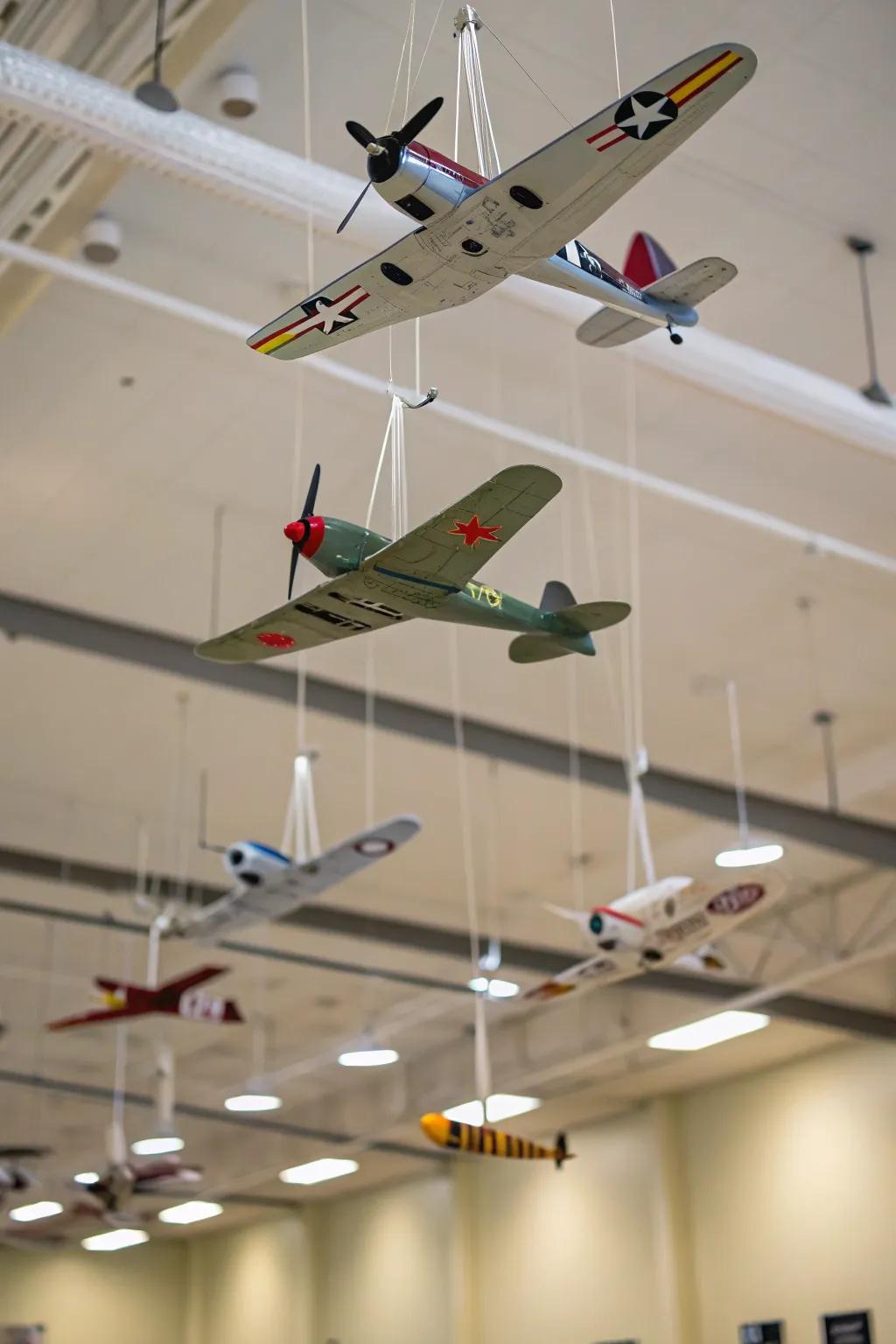 Hanging displays bring an element of lightness and movement to your space.