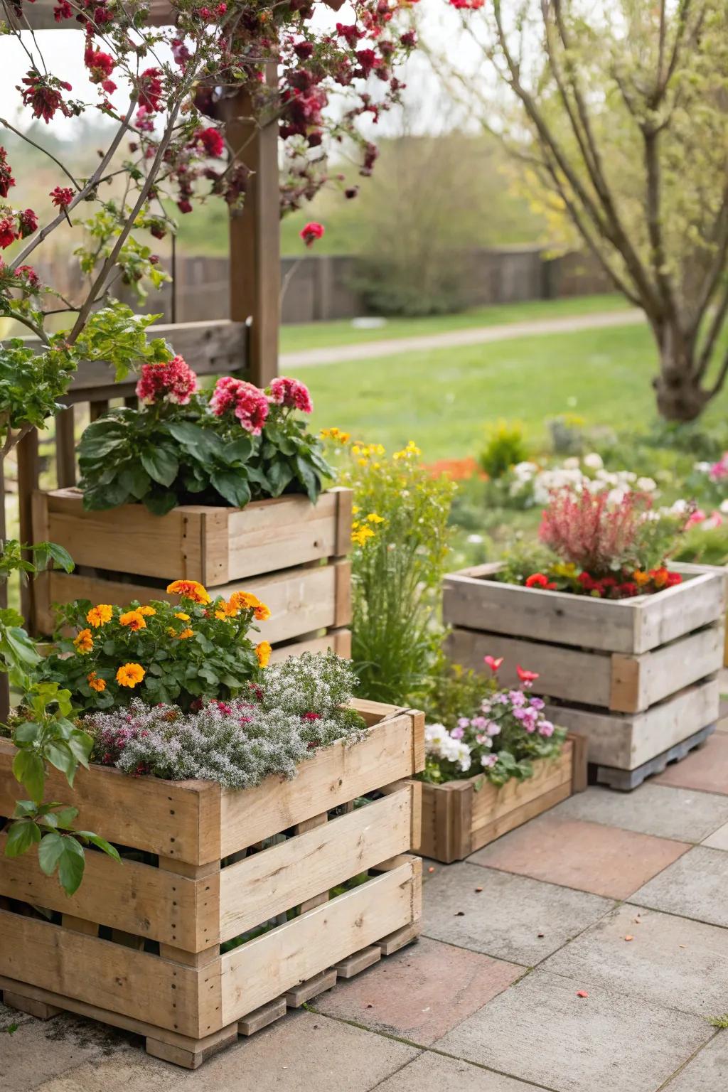 Repurposing adds individuality and sustainability to your garden design.