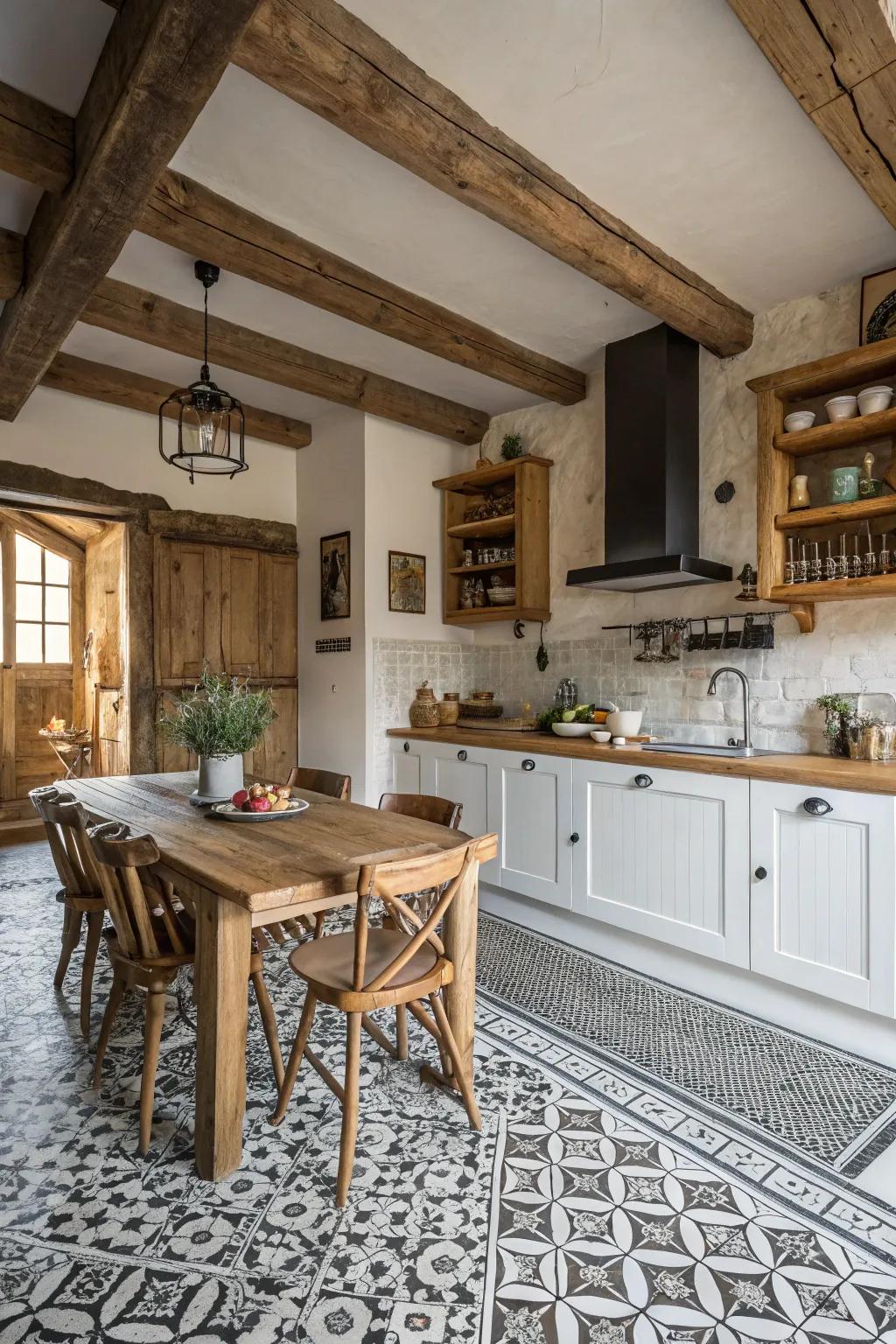 Classic flooring choices offer enduring appeal.