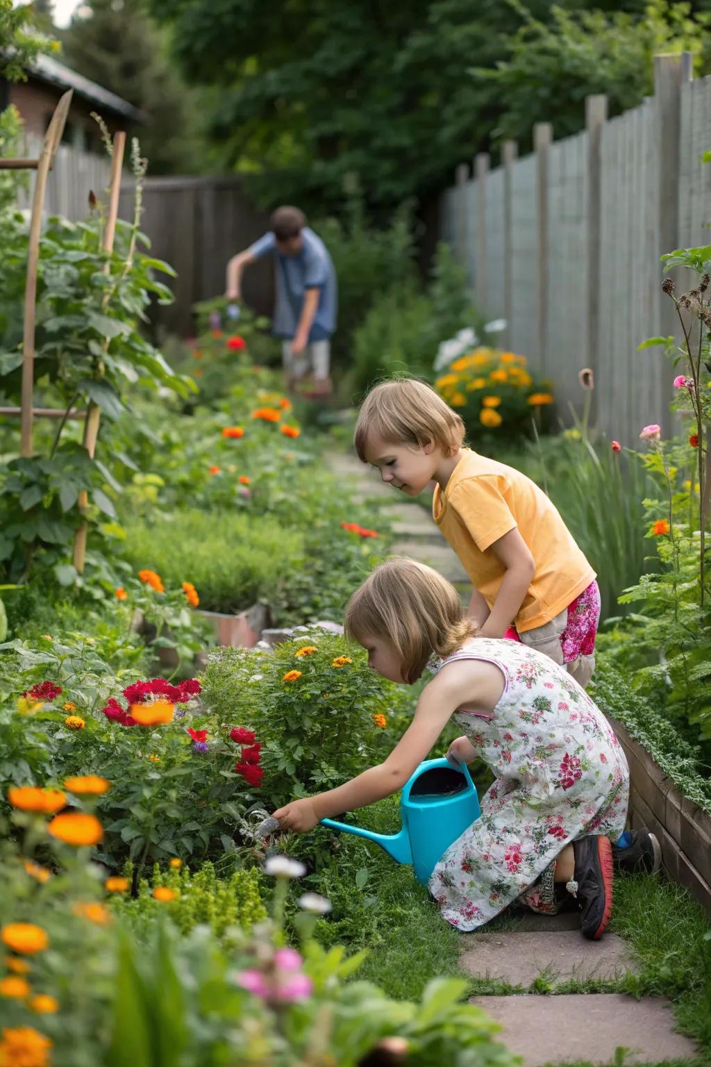 Gardens offer a living classroom for young explorers.