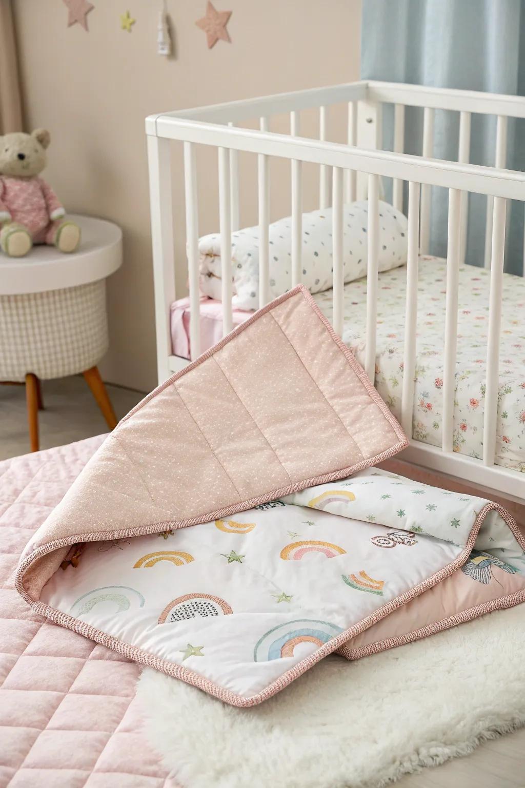 Comfortable textiles create a snug haven for your little one.