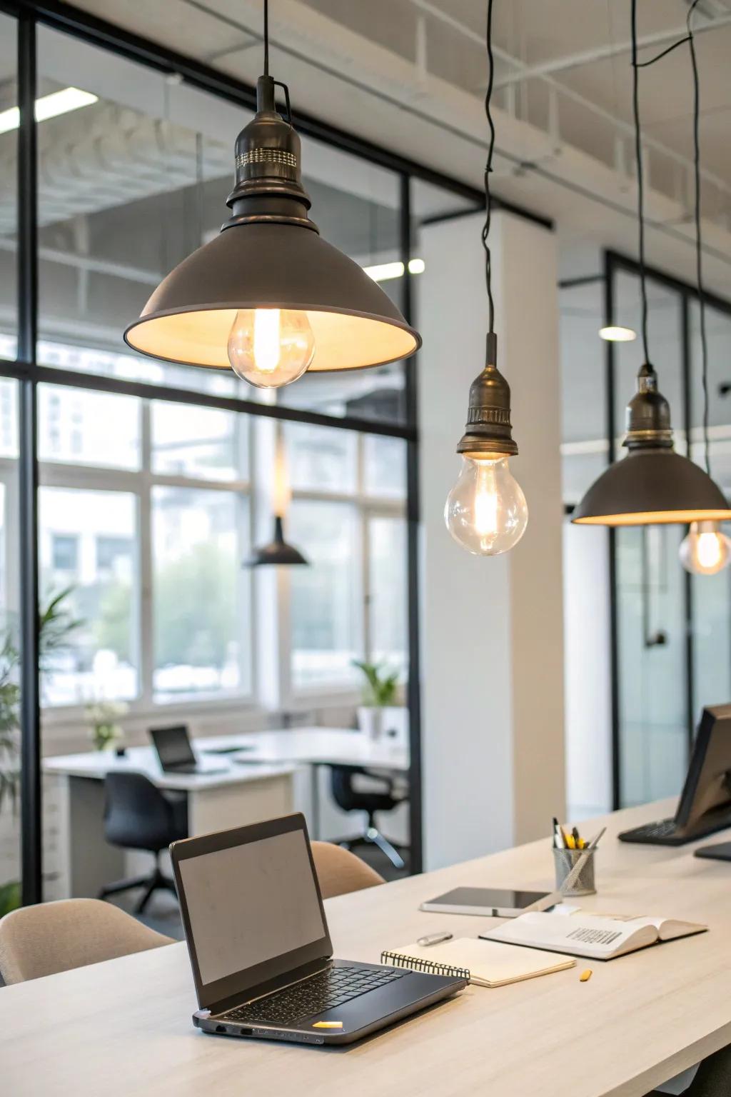 Experience versatility with customizable pendant lighting.
