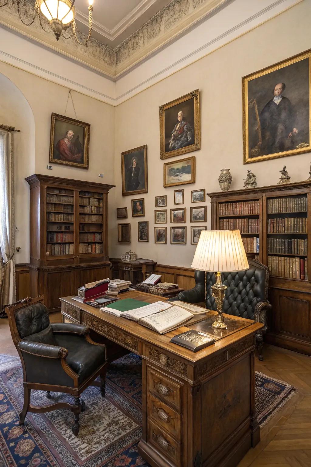 Intellectual charm with classic artwork