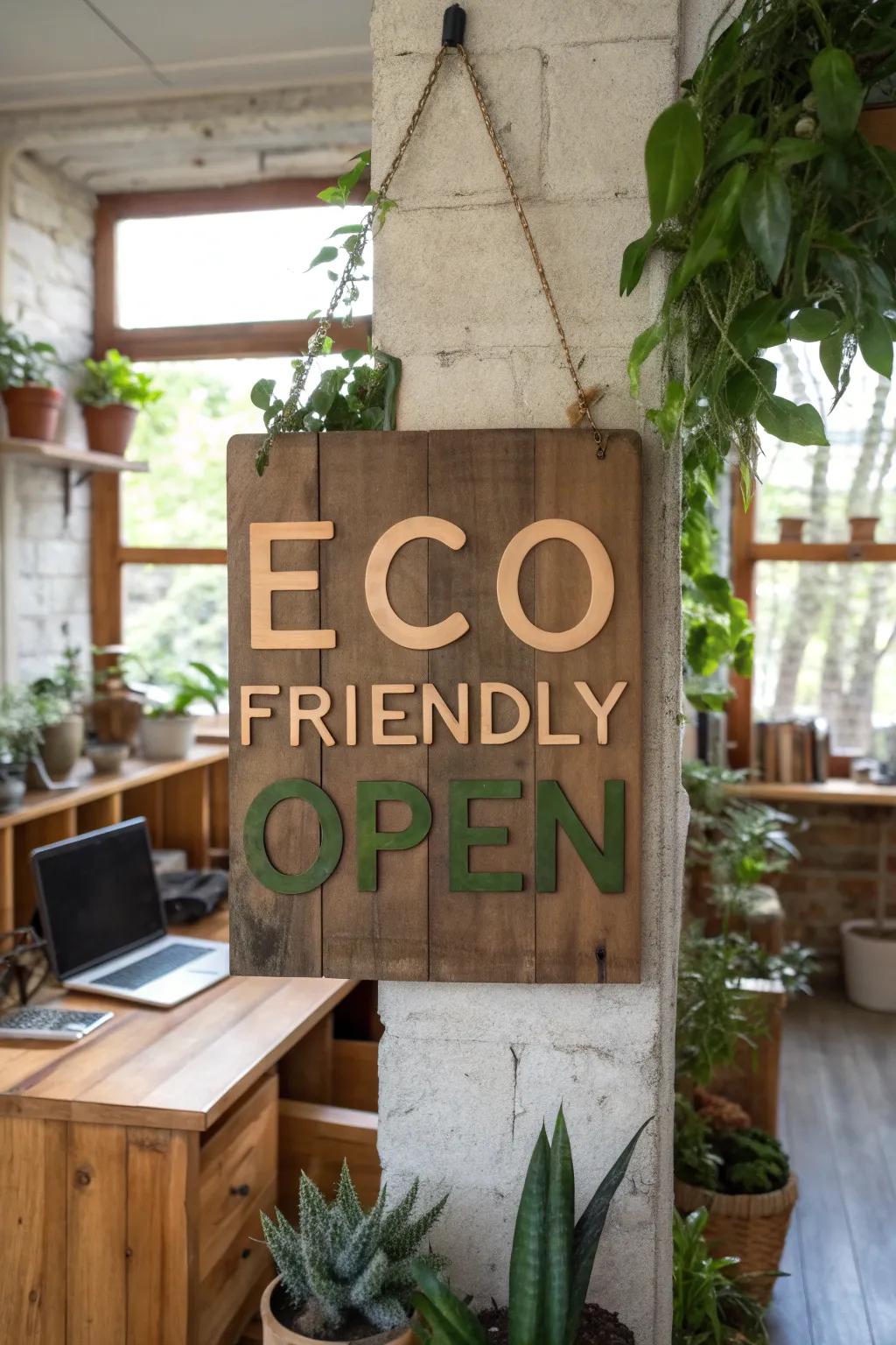 With an eco-friendly open display, you can combine style and sustainability.