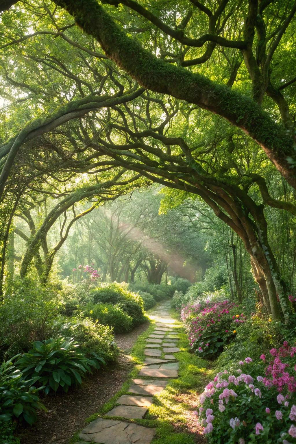 An enchanted forest theme adds mystery and beauty.