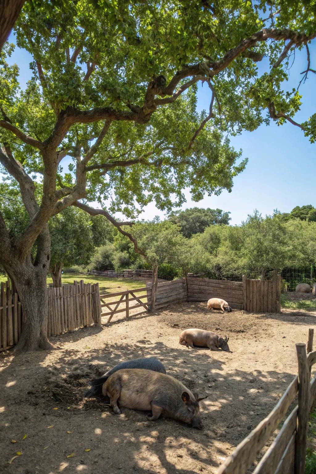 An enclosure that harmoniously integrates with nature.