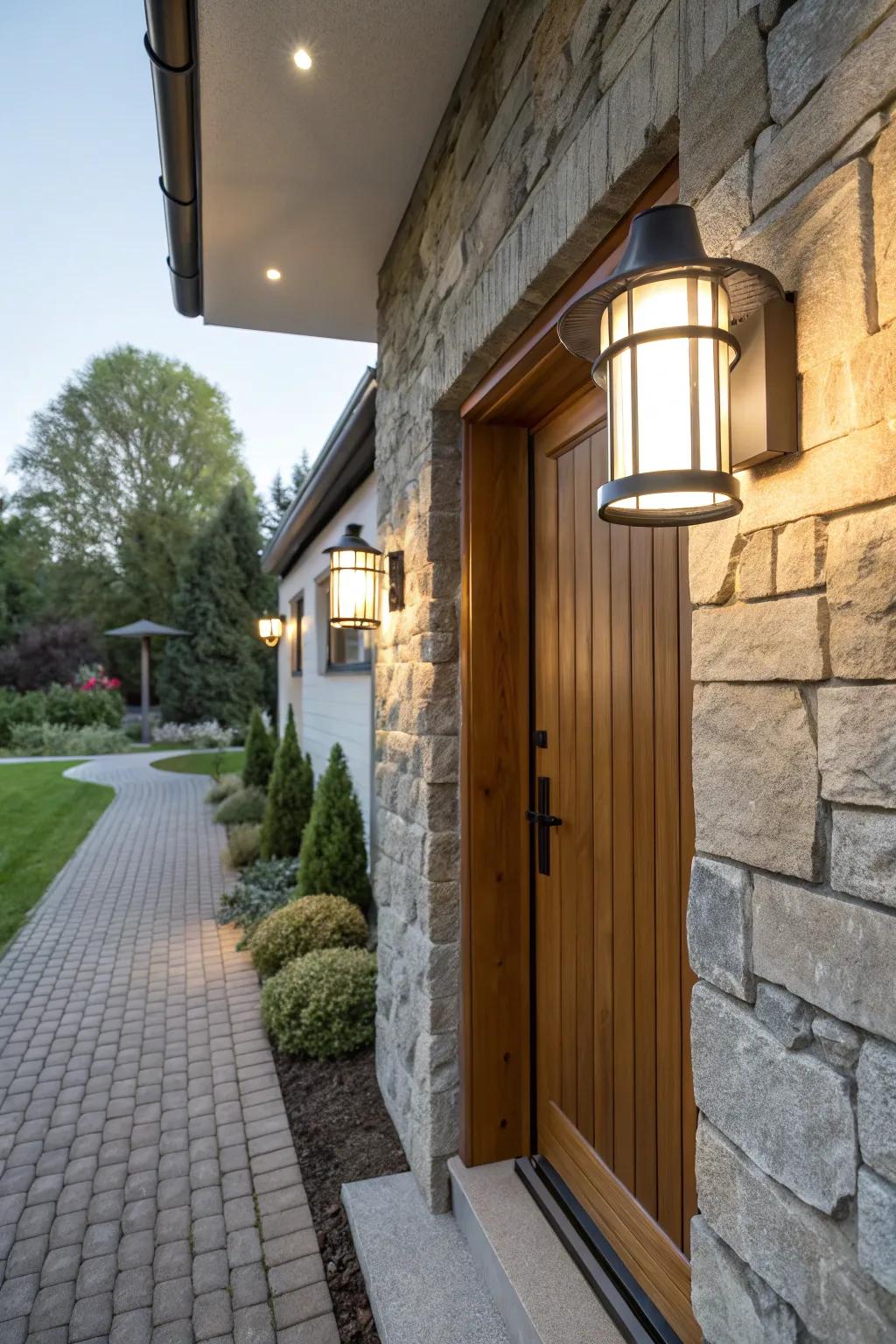 Unite safety and style with elegant security lights.