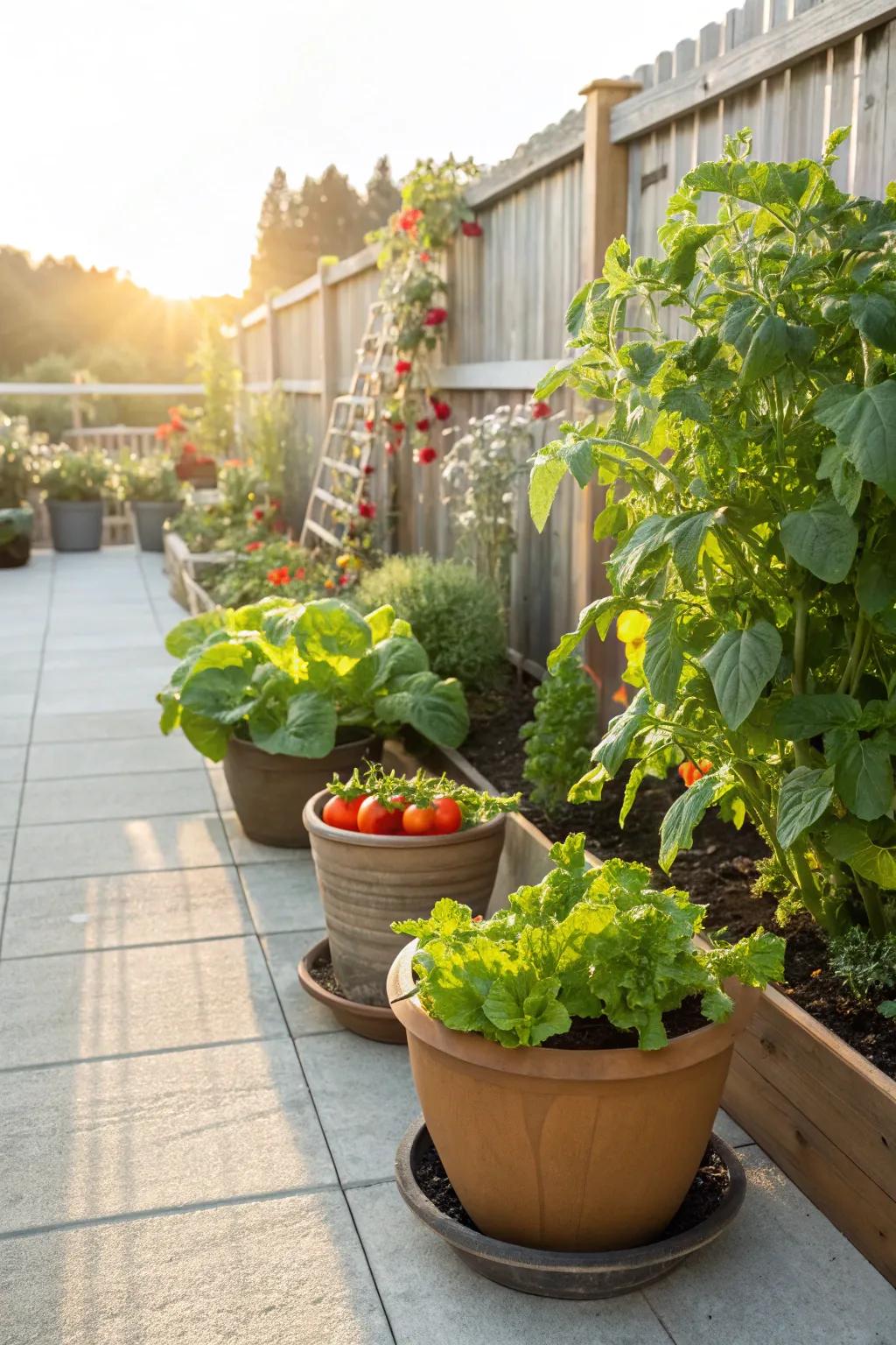 Self-watering pots guarantee a lush, thriving garden with minimal effort.
