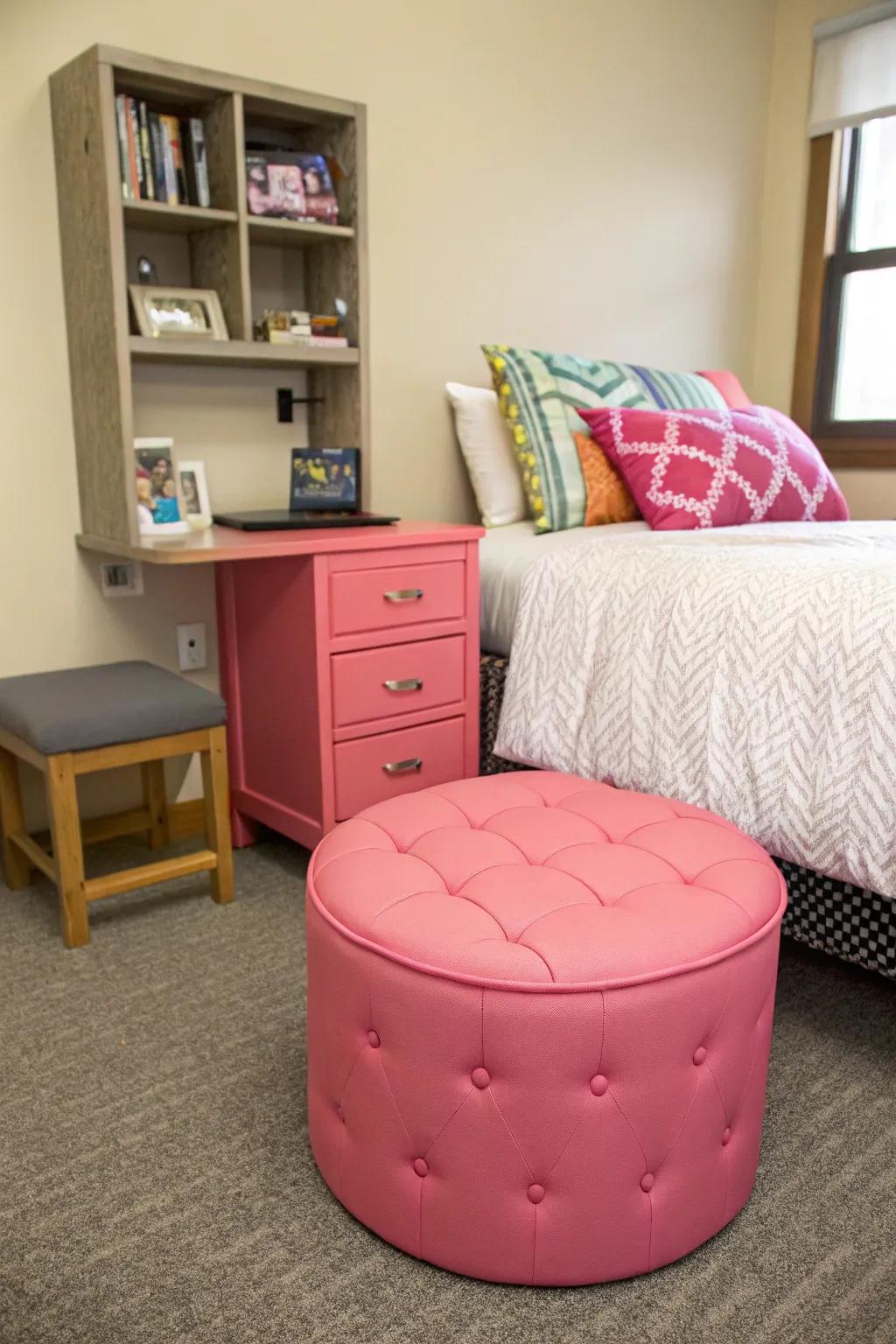 Decorative furniture enhances functionality and visual appeal.