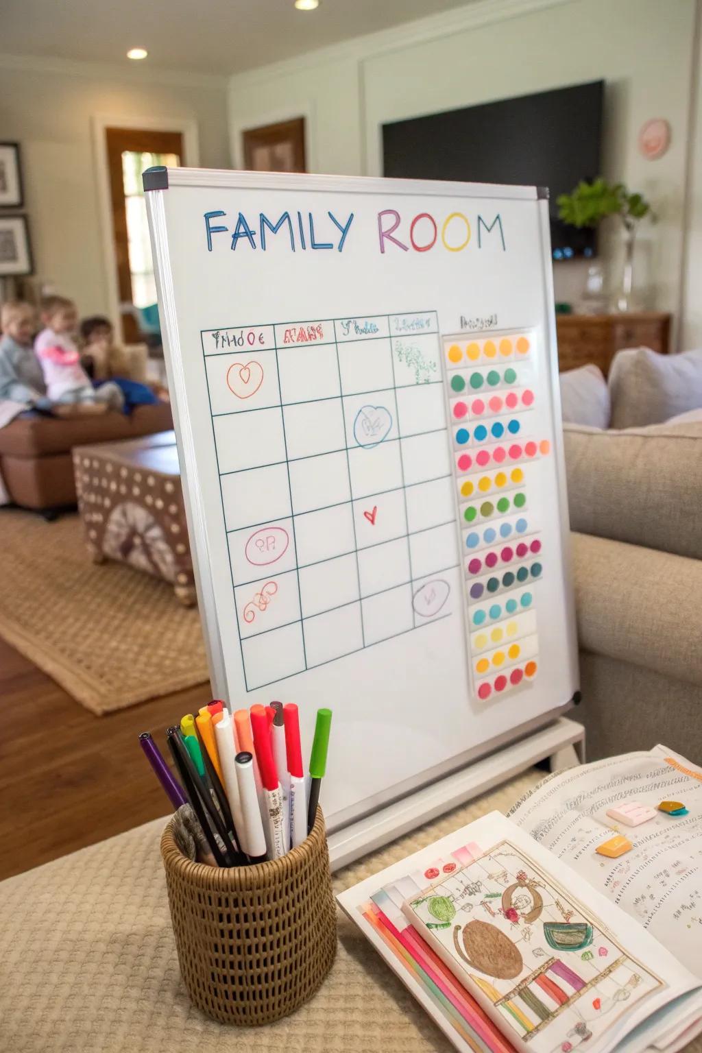 Keep track of household tasks with a fun chore chart.