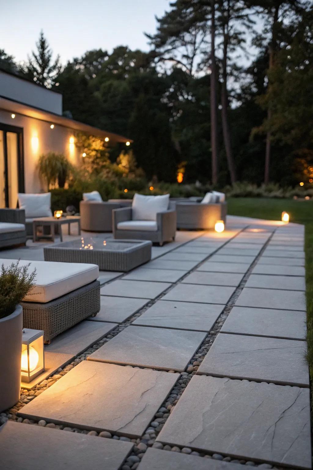 Simplicity for a sleek and modern patio.