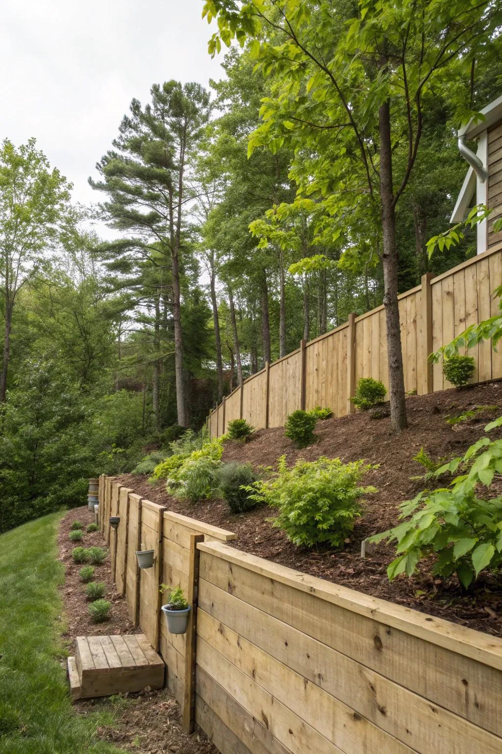 Timber structures offer a cozy, natural ambiance to outdoor environments.