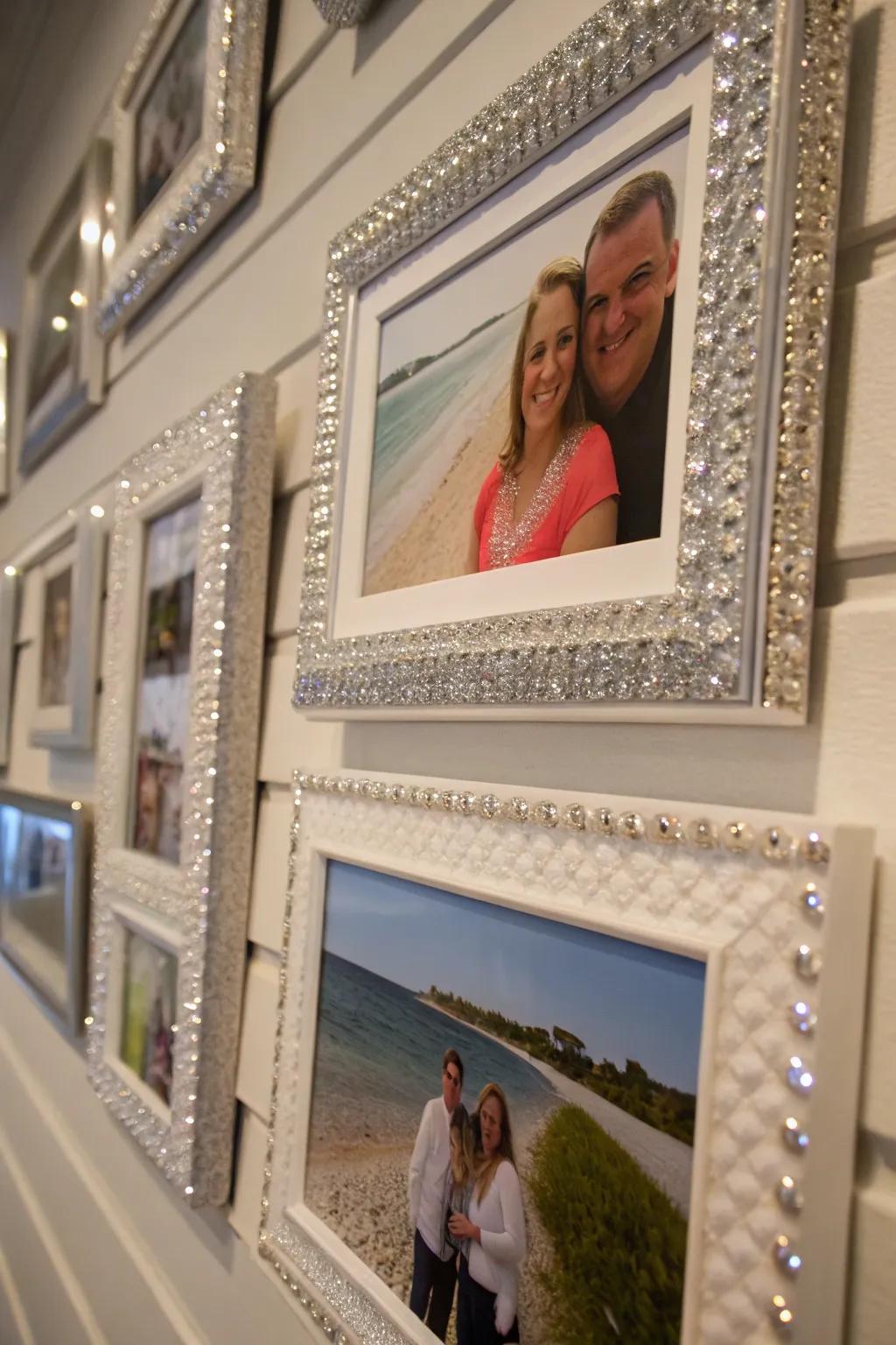 Island adhesive gems accentuate treasured memories.