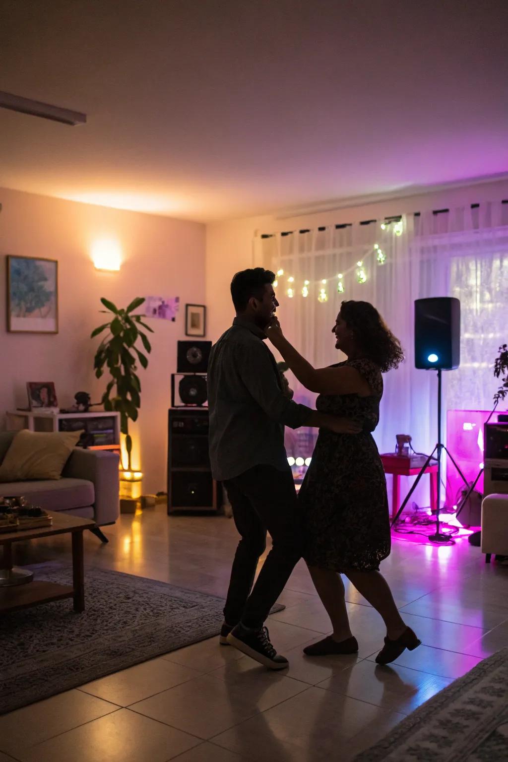 Dance the night away with a custom romantic playlist.