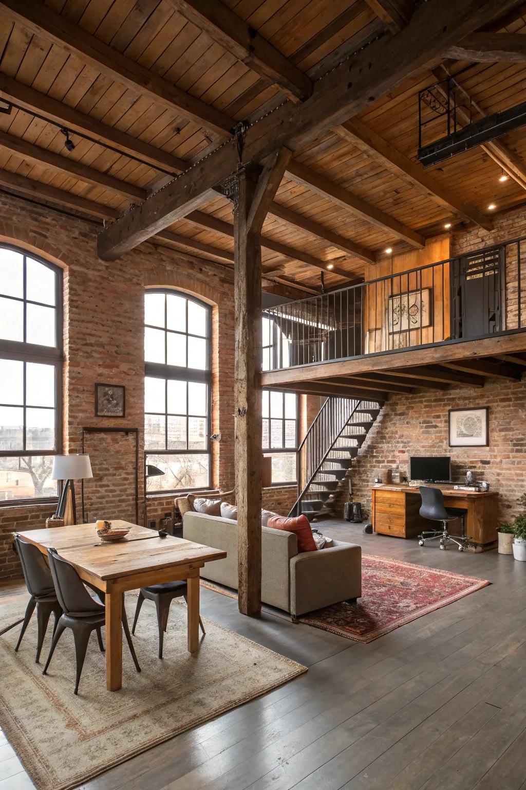Thoughtful furniture choices can improve both the functionality and visual appeal of your loft.