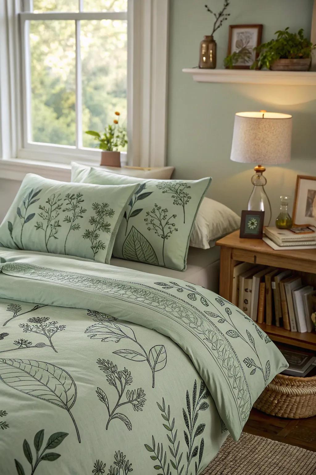 Welcome nature indoors through floral motifs.