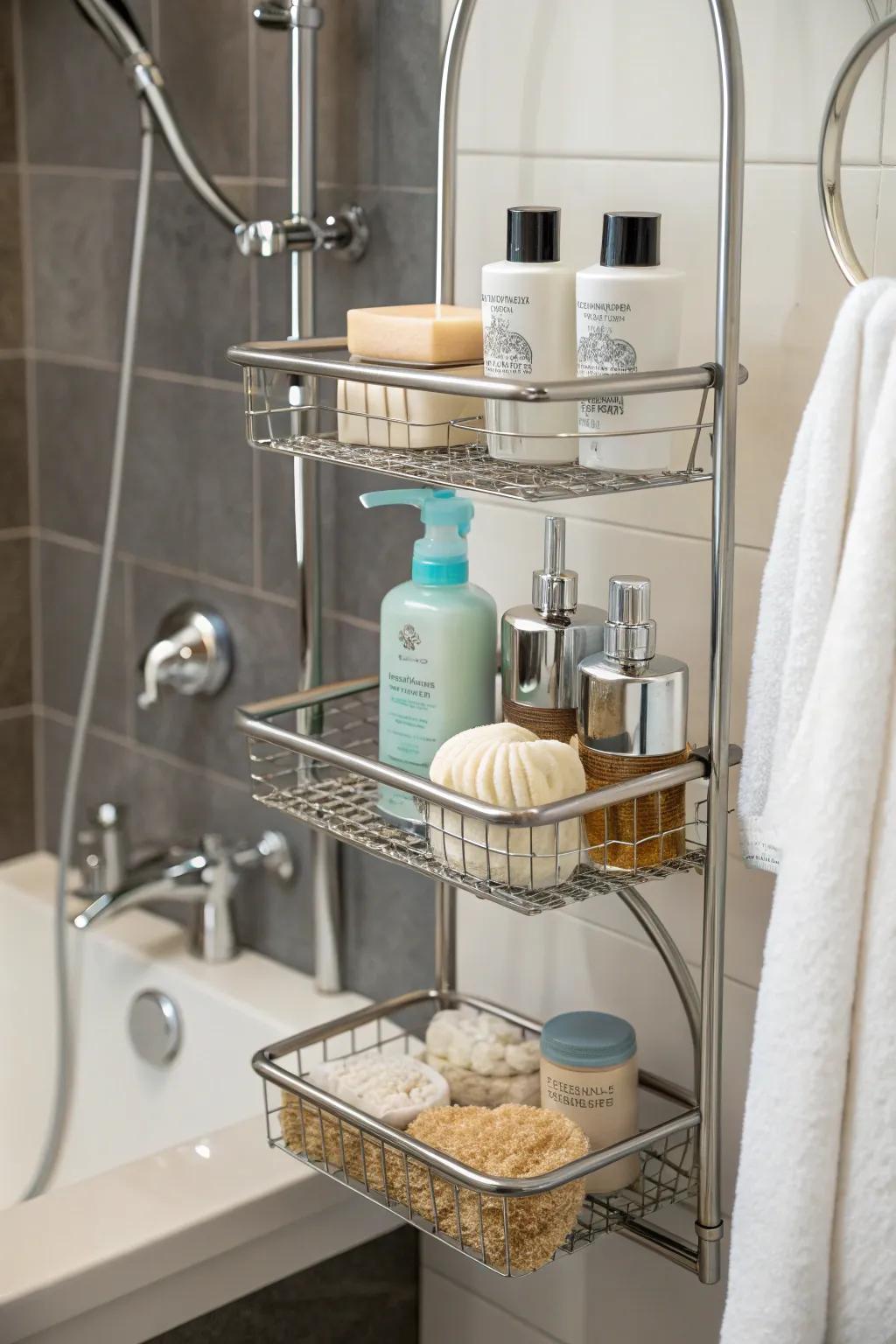 Wire caddies combine elegance with practicality.