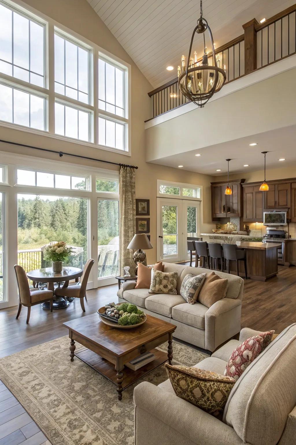 Enhance spaciousness with an open layout in your Sims 4 living room.
